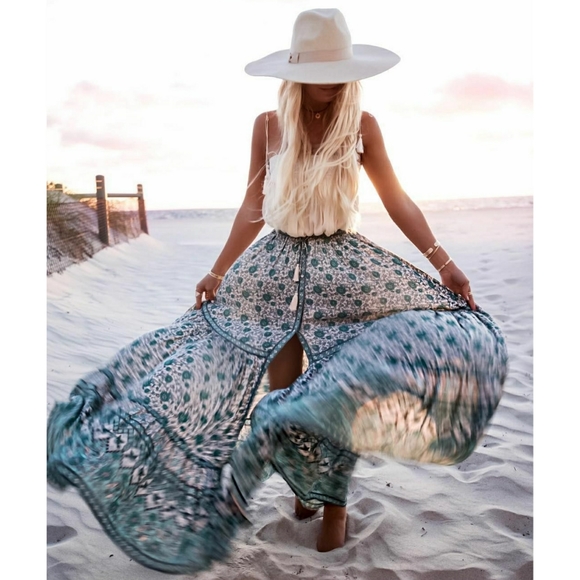 Spell Dresses & Skirts - Kombi Maxi Skirt Sage S Spell Designs Green long